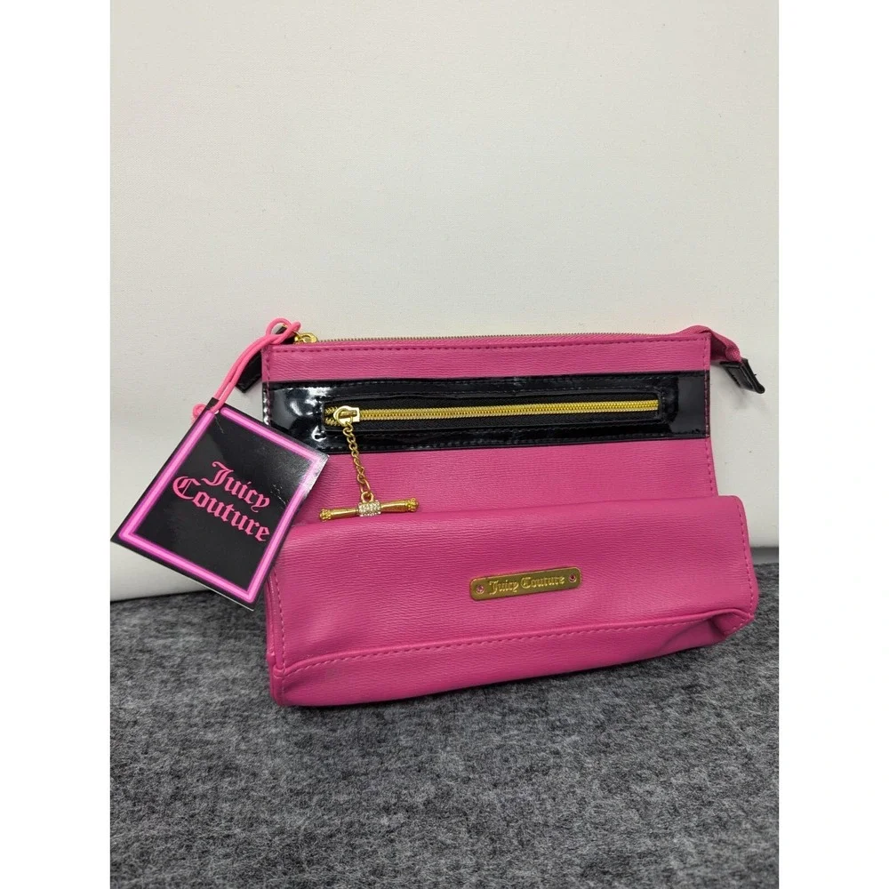 VTG Juicy Couture‎ Clutch Bag Pink with Perfume Sample New with Tags Deadstock